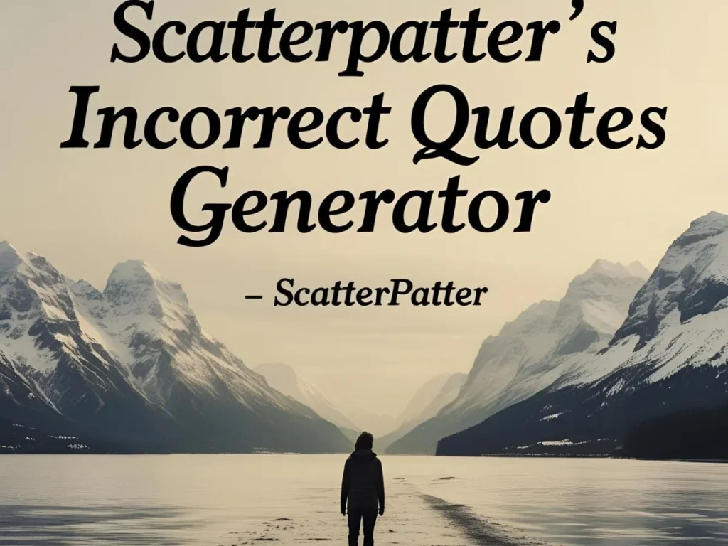 scatterpatter's incorrect quotes generator