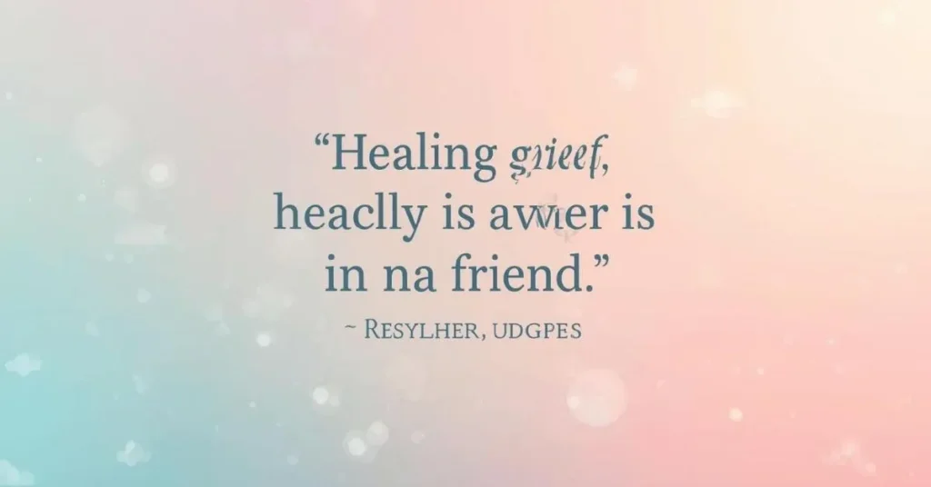 Healing Grief Quotes for a Friend
