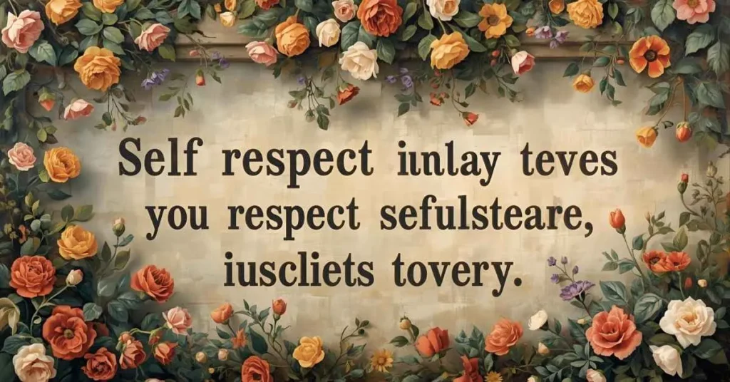 Self Respect Quotes