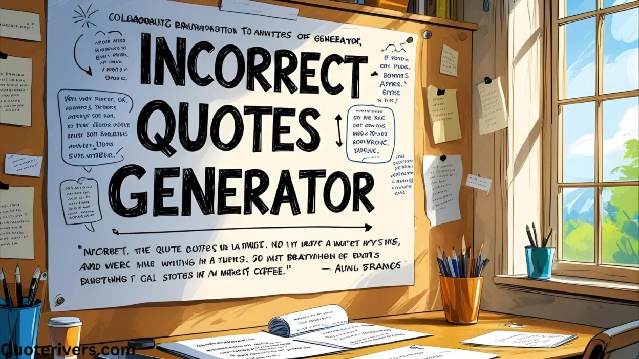 Incorrect Quotes Generator