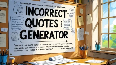 Incorrect Quotes Generator