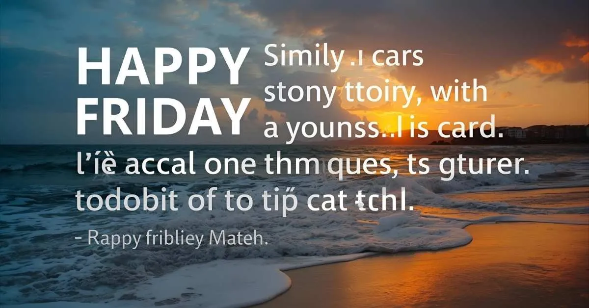 Happy Friday Quotes