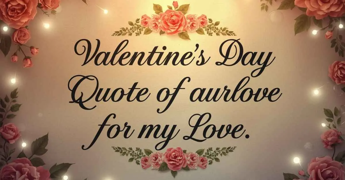 Valentine's Day Quotes for My Love